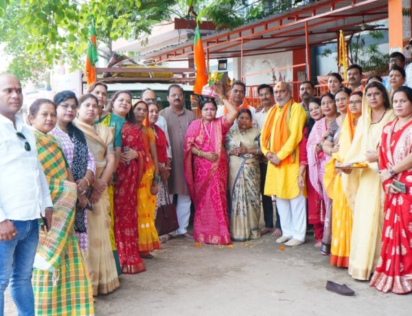 रिसाली में संत रविदास महाराज की 650वीं जयंती पर भव्य कलश वंदन यात्रा, विधायक ललित चंद्राकर रहे मौजूद