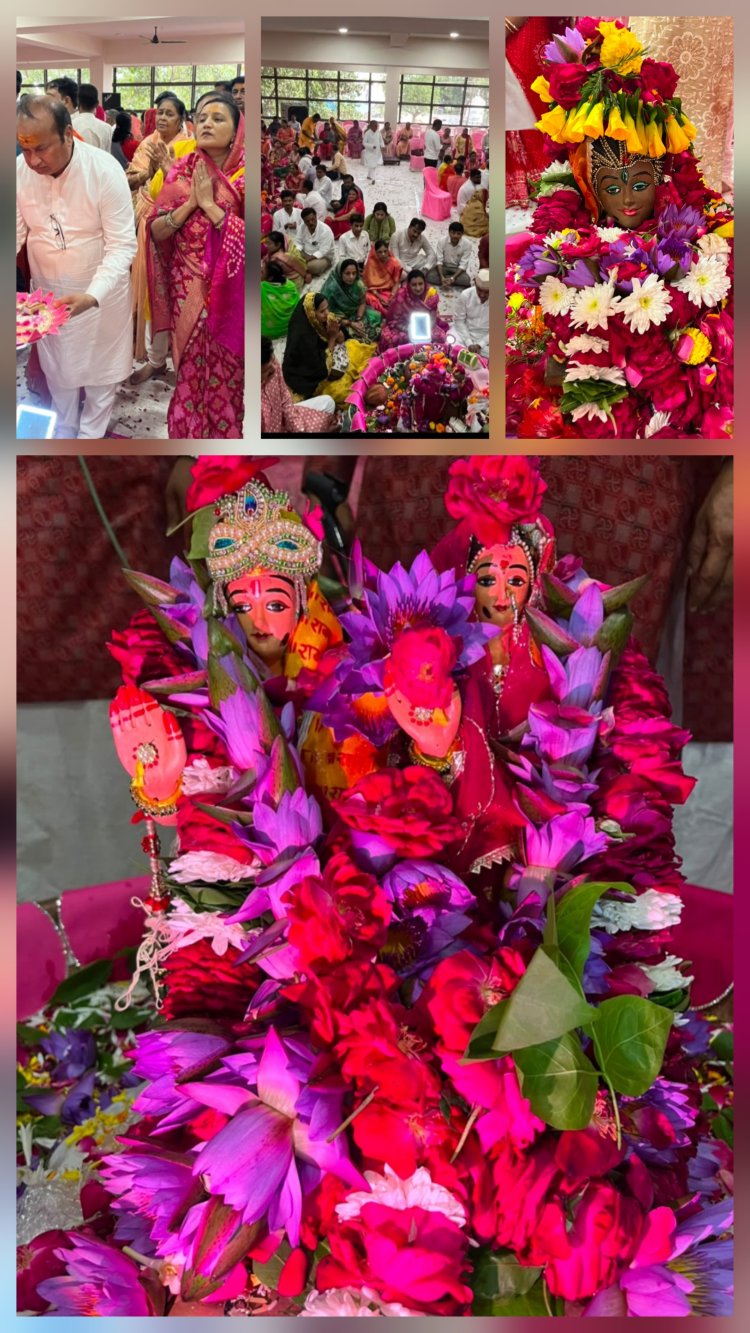 दुर्ग शहर में आकृषित पार्थिव शिवलिंग का मधुर गीतों एवं मंत्रोच्चारण के साथ रुद्राभिषेक  हुआ