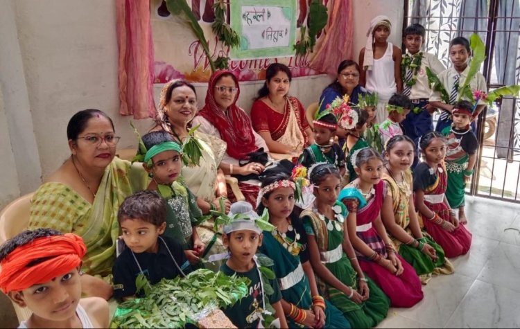 मंगल दीप स्कूल में हरेली की धूम, बच्चों ने पारंपरिक अंदाज में मनाया छत्तीसगढ़ का लोकपर्व