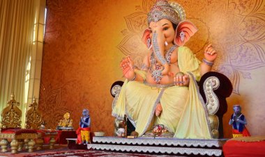 दुर्ग के पद्मनाभपुर मिनी स्टेडियम में विराजे विघ्नहर्ता, रामेश्वरम धाम सहित 21 नदियों के जल से होगा विशेष अभिषेक