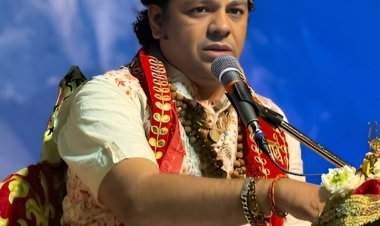 बाबा रामदेव मंदिर में भक्ति की बही गंगा, देवी भागवत कथा के दूसरे दिन राजीव कृष्ण महाराज ने बताया स्त्री शिक्षा का महत्व