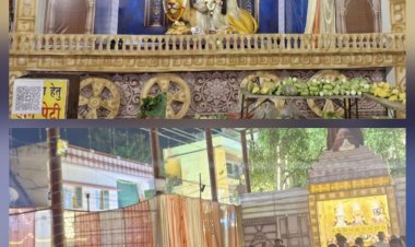 दुर्ग : पद्मनाभपुर के जनता मार्केट पंडाल में दुर्गोत्सव की धूम, मां शाकंभरी की पूजा-अर्चना के बाद वितरित हुआ प्रसाद