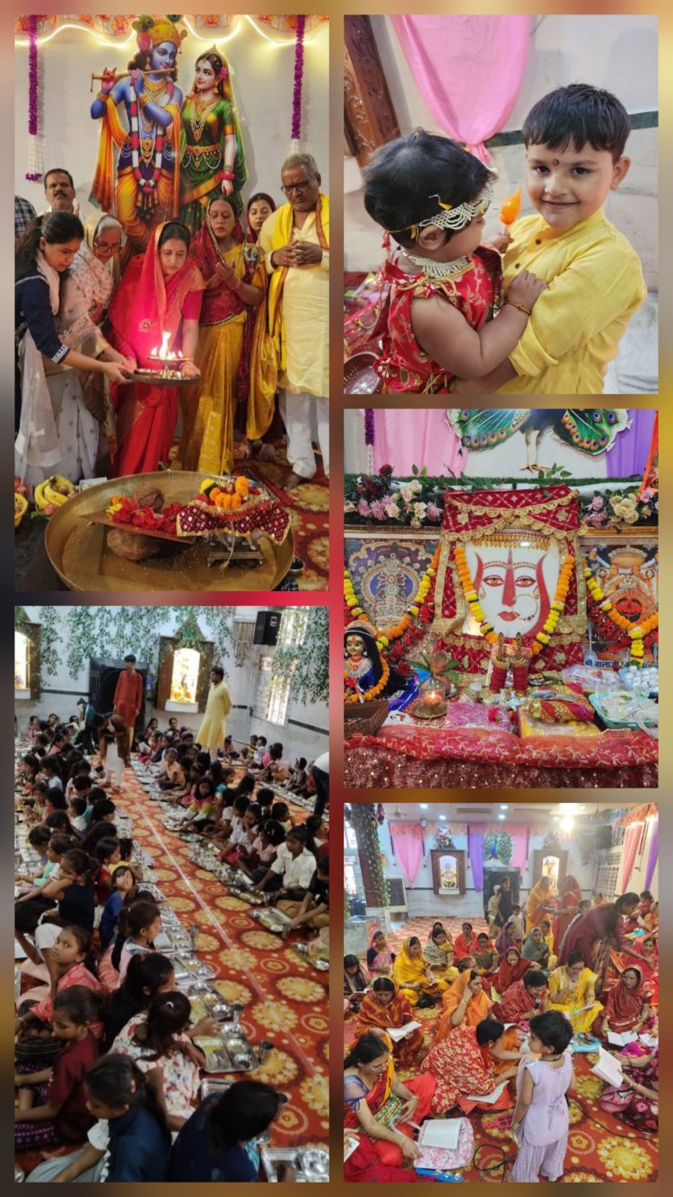 दुर्ग के सत्तीचौरा मां दुर्गा मंदिर में दादी राणी सती के मंगलपाठ पर झूमीं महिलाएं, अष्टमी को लगेगा 56 भोग